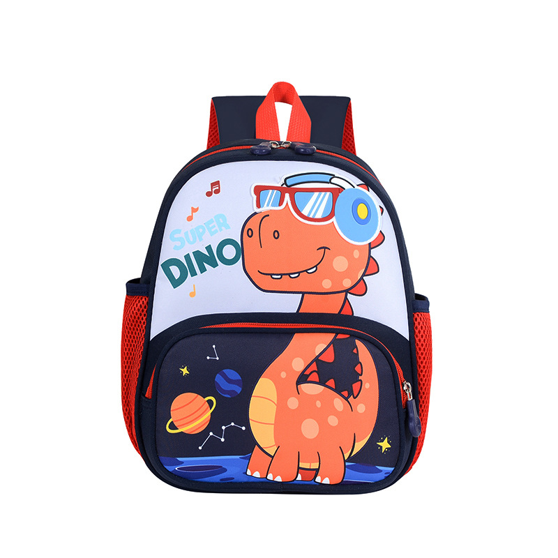 Preescolar pequeña mochila de bebés dibujos animados lindos dinosaurios mochila para niños y niñas 2026 comercio exterior nueva mochila para niños