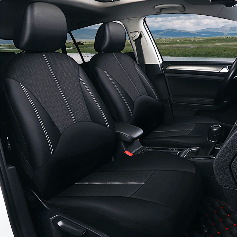 Cross-Border Universal Car Seat 9-Piece Set Pu Leather Car Four-Season Universal Seat Cushion Cover Export Amazon Hot Sale