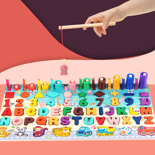 Young children's digital building blocks, early education puzzles, intelligence development, 1-2 years and a half 3 baby brain toys for boys and girls