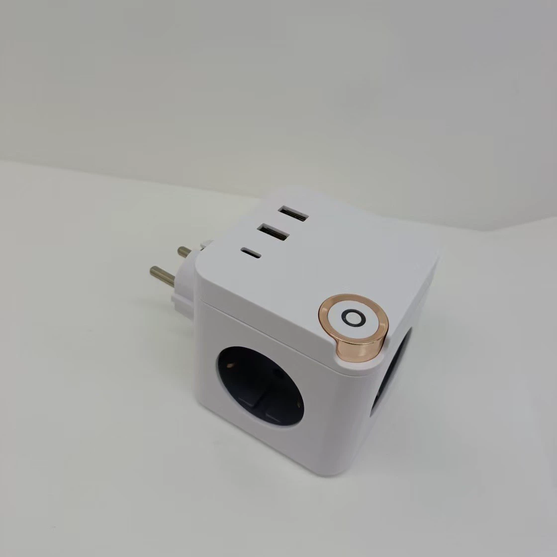 Корейская розетка с USB, сертифицированная KC, с выключателем и кабелем питания, простая и стильная, EU ROHS