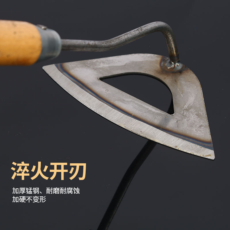 木柄小鋤頭家用農用花鋤草鋤菜鋤除草種菜戶外農具園林工具批發
