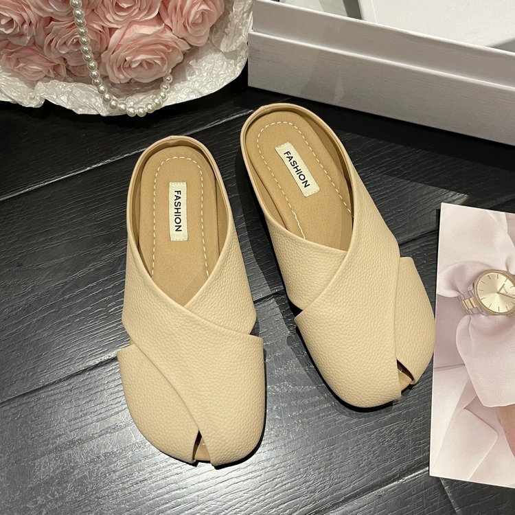 Mules donna in vera pelle morbida scarpe basse comode estive_voghion.com