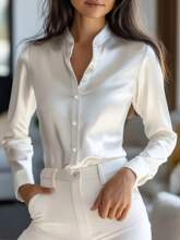K 72971 Silk Long Sleeve Shirt ˿����Ů����