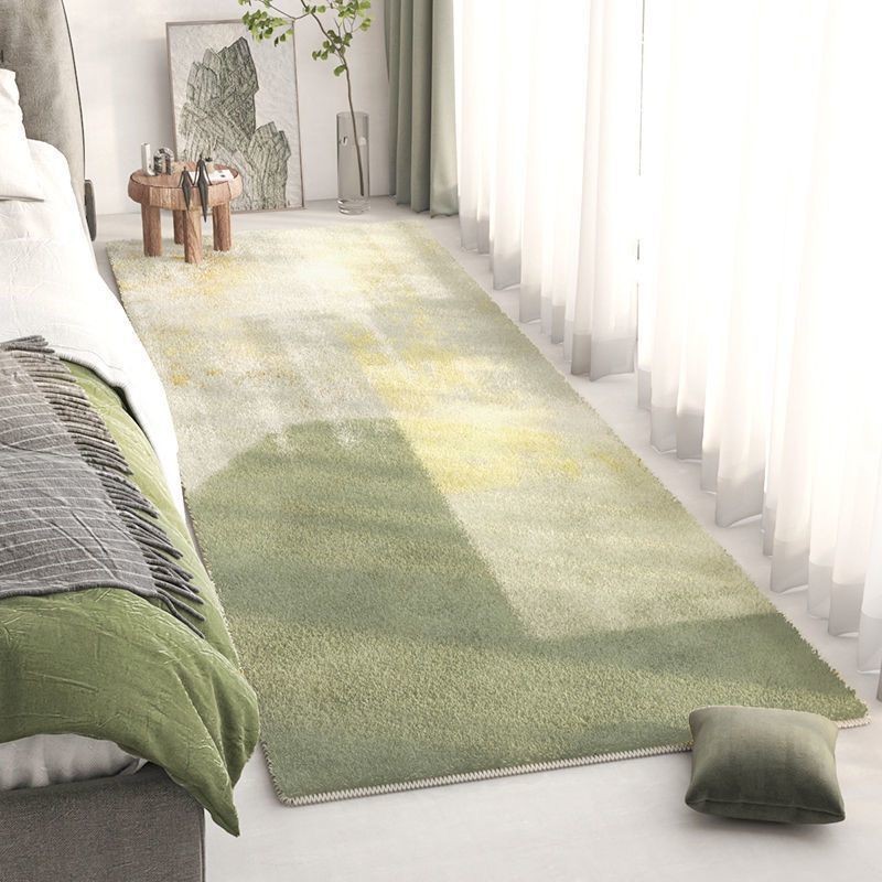 Ins cream style faux cashmere bed edge rug household bedroom graffiti long strip rug thickened balcony bay window cushion wholesale