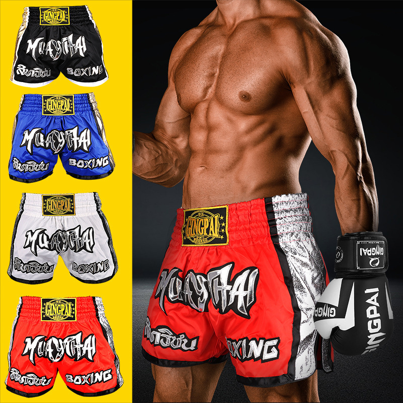 Competitive Thai Boxing Shorts Fighting Pants UFC Pants Boxing Pants Sports Sanda Training Clothing MMA Fighting Men's Clothes