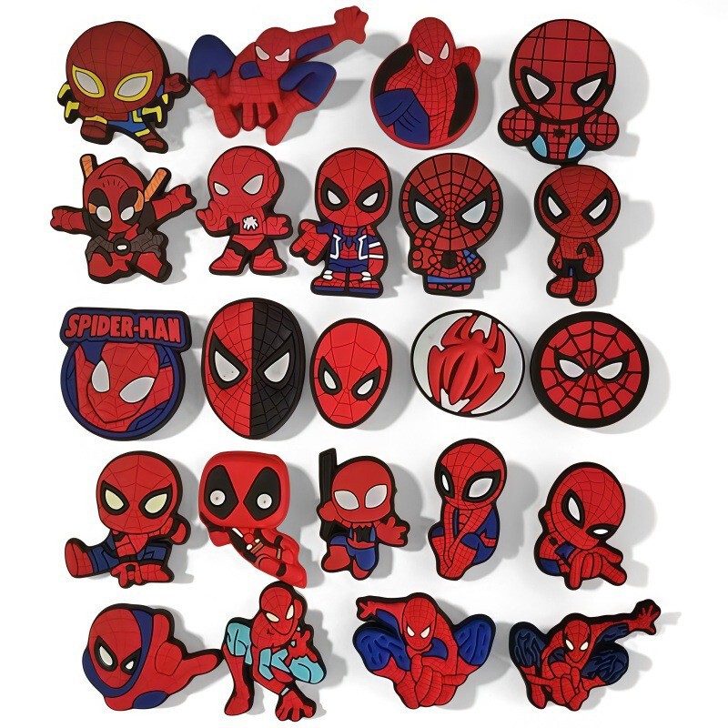 Spider-Man Marvel Superhero Decorative Cartoon Superman Marvel Clog Shoe Charms Shoe Decoration Accessories Spider-Man Marvel Superhero Decorative Cartoon Superman Marvel Clog Shoe Charms Shoe Decoration Accessories