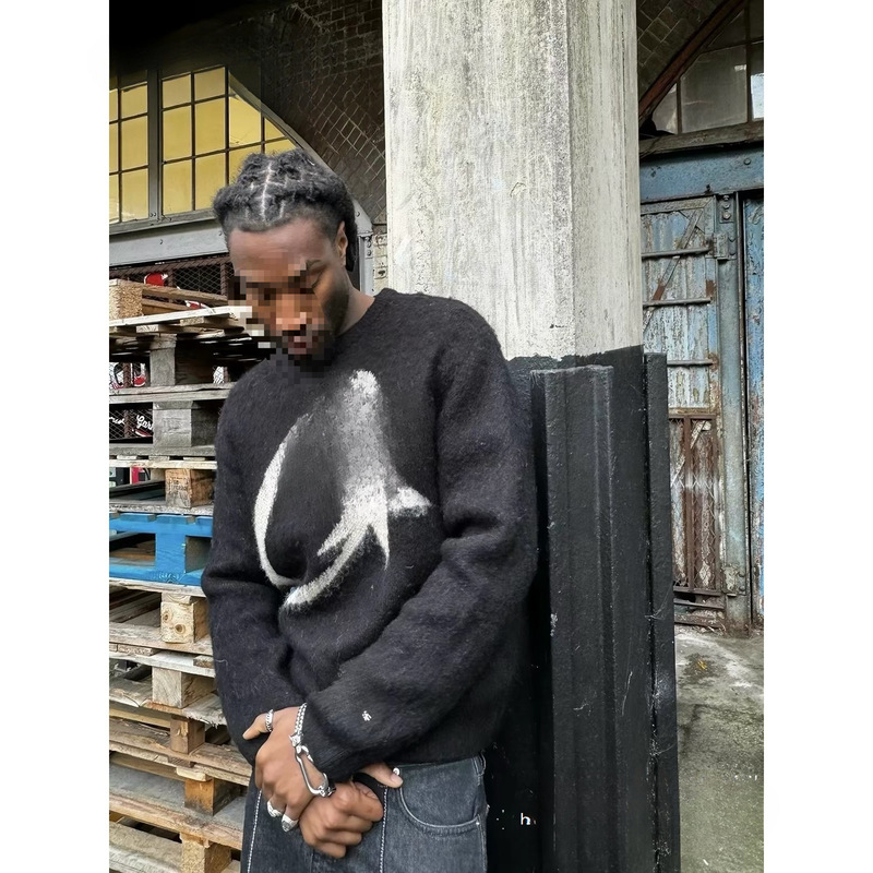 Cross-border Corteiz full series of long-sleeved sweaters, hip-hop style, autumn/winter casual and fashionable knitwear, warm outerwear for men and women
