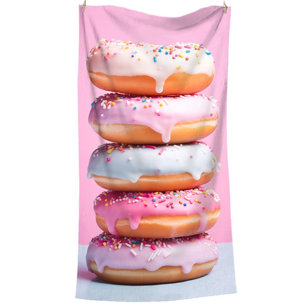 Dibujos animados sandía playa absorbente toalla grande microfibra transferencia de calor impresión digital toalla de playa a rayas toalla de baño