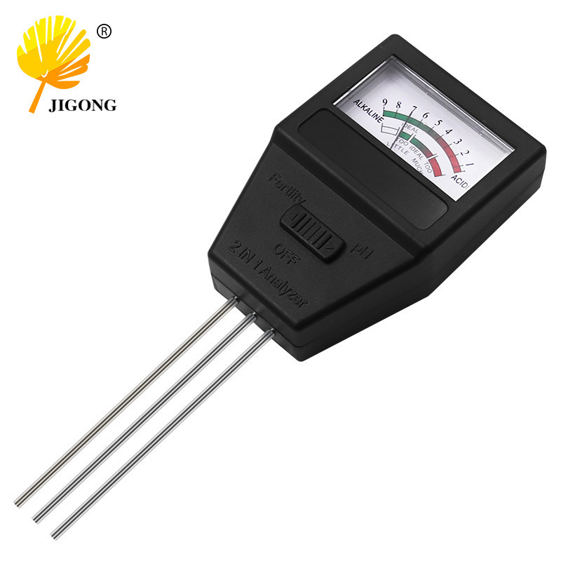 土壤肥力测试仪二合一PH花卉园艺检测计泥土测湿仪园艺花草检测笔