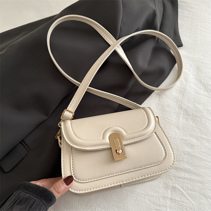 Bolsa de ombro vintage feminina mala simples para trabalho_voghion.com