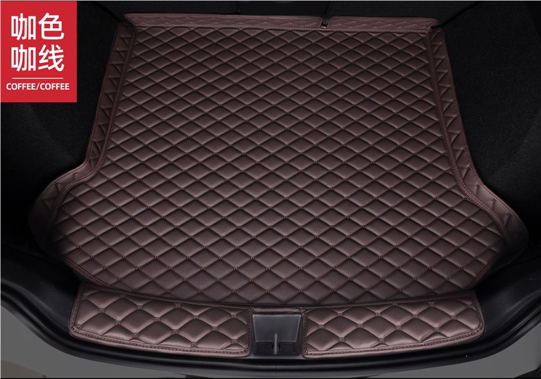 New high-edge waterproof trunk mat, specialized for 26 car models, interior modification accessories, full-coverage trunk mat
