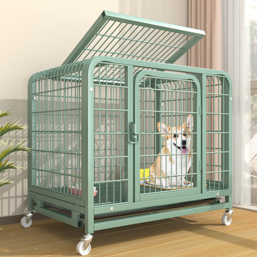Wholesale dog cage square tube medium and large dog cage thick dog fence indoor pet fence iron cage kennel cage