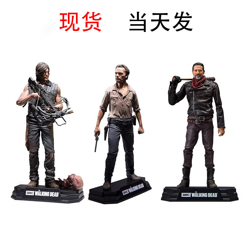 Modelo de película de The Walking Dead alrededor de la estatua del sheriff Rick Handmade Daryl Negen Joint Adornos móviles