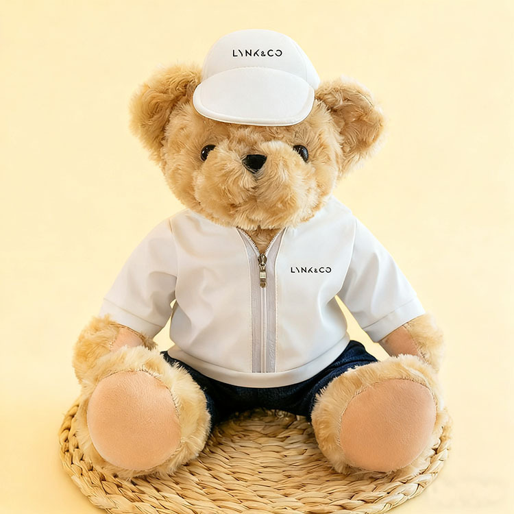 Bmw Mercedes-Benz Audi Land Rover Cadillac Car Toy Doll Teddy Bear Plush Gift Car Logo Cartoon