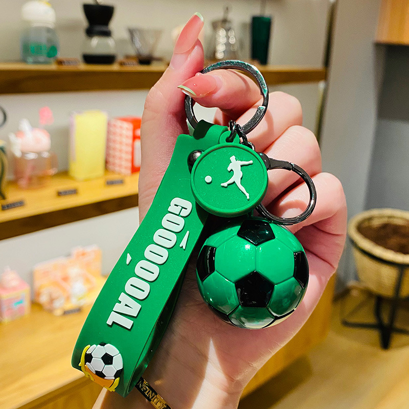 創意的で美しいアクリルサッカーストラップ自動車漫画かばん6色キーホルダーカップルネット赤小プレゼント|undefined