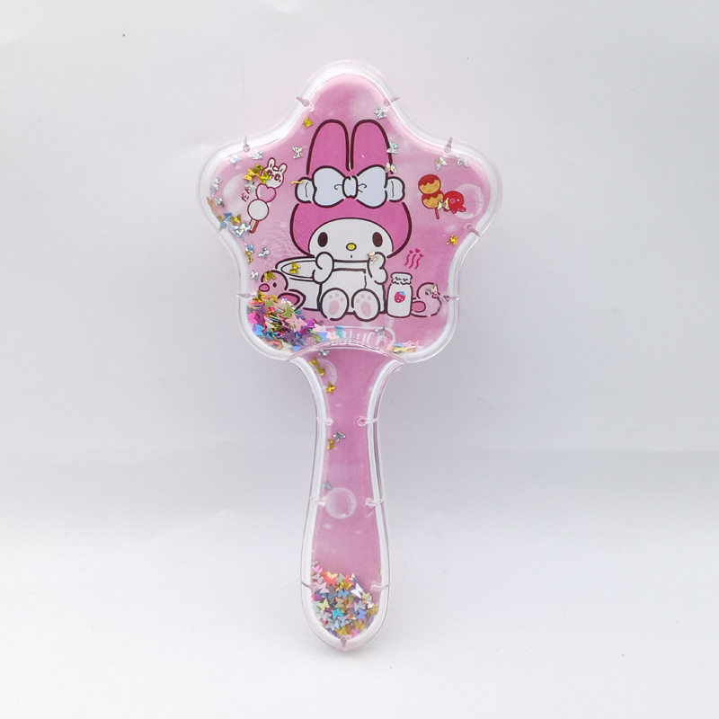 KT gato rocker pein cuadrado pein de pelo rizado caricatura encantador corazón de una niña Sanrio Kitty Gato masaje de aire acústico