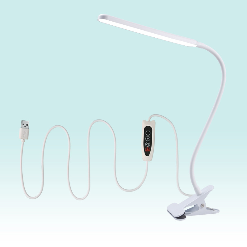 Lámpara de clip LED lámpara de protección para los ojos lámpara de clip estudiante Lámpara de lectura escritura Comercio exterior transfronterizo USB Plug-In personalización