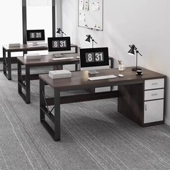 スタッフデスク シンプルモダン オフィスデスク テーブルと椅子の組み合わせ シンプルスタッフデスク ホームコンピュータデスク