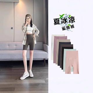 薄款五分鲨鱼裤女外穿防走光骑行裤短裤收腹提臀芭比打底裤可外穿