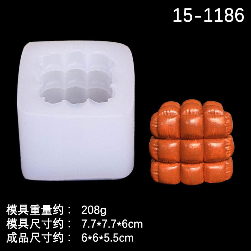 3D sofá banco de cuero fondant silicona molde epoxi hornear pastel decoración vela aromaterapia
