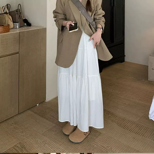 Long summer long skirt, A-line, for teenagers