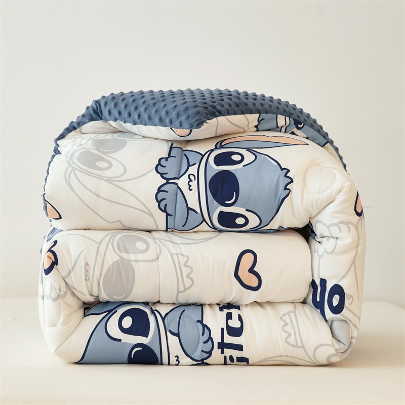 Strawberry Bear A-Grade Soybean Filled Comforter for All Seasons, Winter Weight, Thick Children's Blanket Core, Spring and Autumn Use