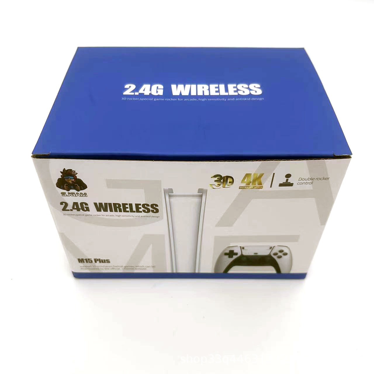 Consola de juegos M15 de alta definición, estilo retro, para uso doméstico, con controlador inalámbrico 2.4G, versión para TV.