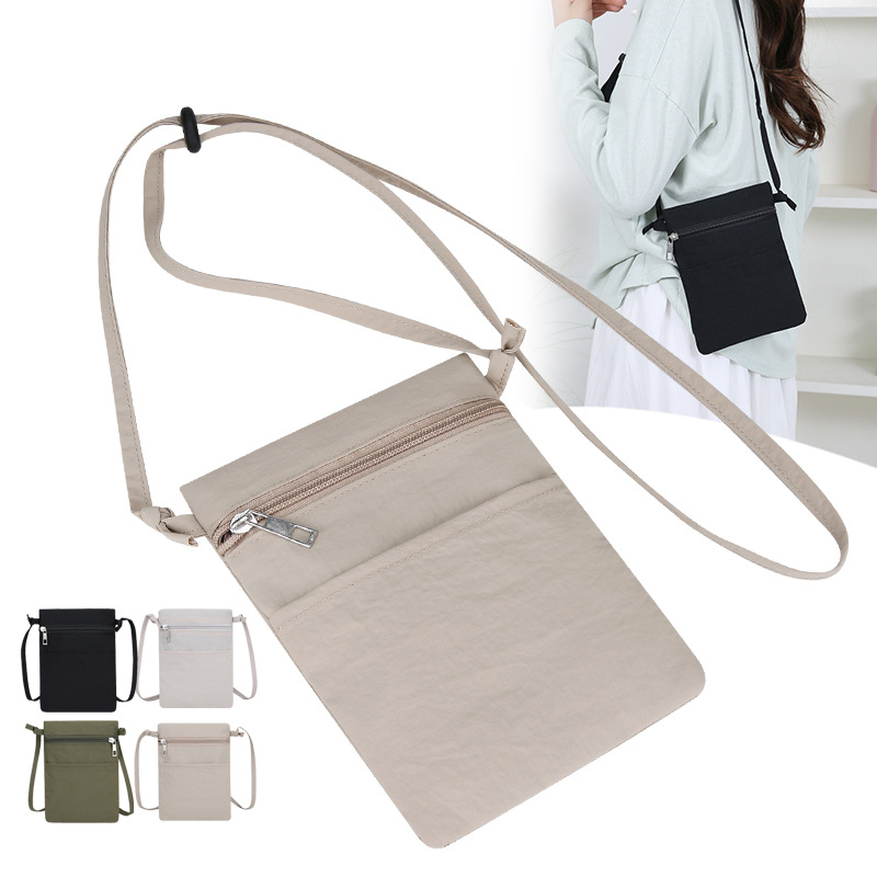 Cross-border simple and versatile mobile phone bag for women, artistic and fashionable lightweight shoulder bag, new Korean-style crossbody small square bag
