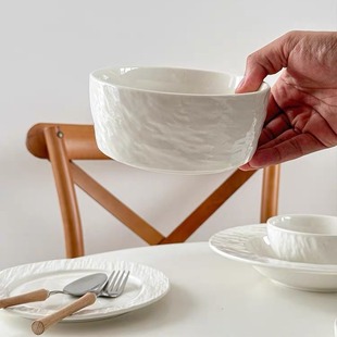Ceramic Bowl Household High-end Tableware Eating Bowl Noodle Bowl Soup Bowl Large Bowl