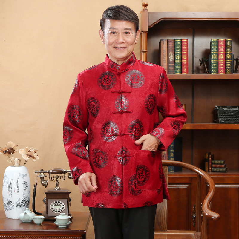 Папа замша счастливый красный весна и осень