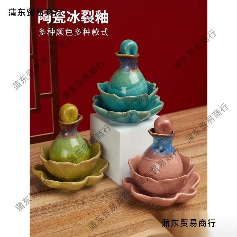 Курсовая бутылка масел для спа essential oil? 'Spa essential oil bottle bottle courtyard essential oil ceramic blending small bowl Thai saucer pot spa tray matching color'