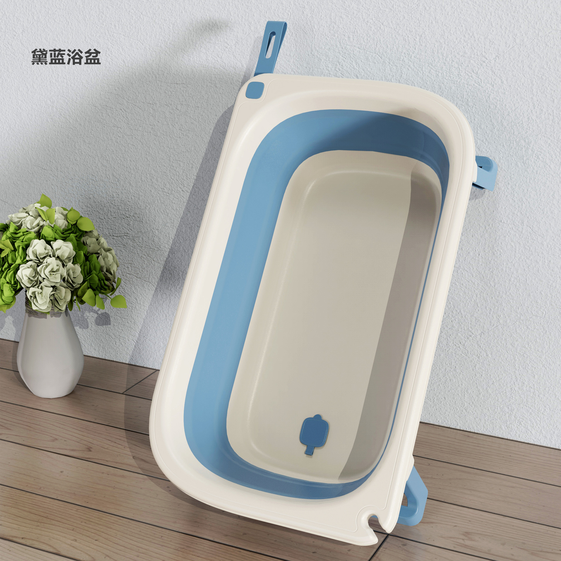 Bañera de baño para bebé bañera plegable bañera para niños soporte de mentira Cubo de baño universal de gran tamaño alargado bebé recién nacido suministros