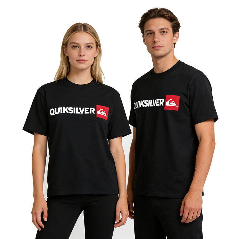 2026 Summer New Foreign Trade Model, Cross-Border Hot-Selling Quiksilver Printed Couple's Short-Sleeve Pure Cotton T-Shirt 2026 Summer New Foreign Trade Model, Cross-Border Hot-Selling Quiksilver Printed Couple's Short-Sleeve Pure Cotton T-Shirt