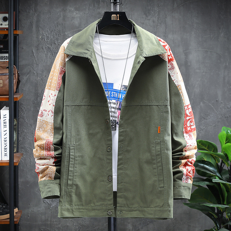Men's Clothing casual jacket trend youth double sided thin top coat _voghion.com