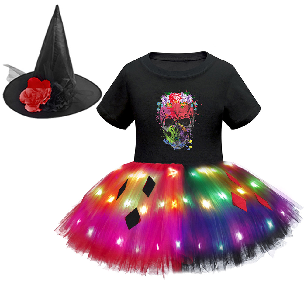 Хэллоуин светодиодный костюм с короткими рукавами 32