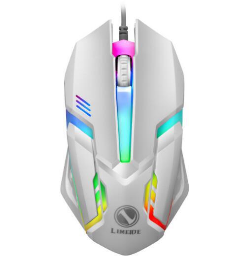 LIMEIDE力镁升级版GTX350发光键盘鼠标USB机械手感有线球形键帽套|undefined