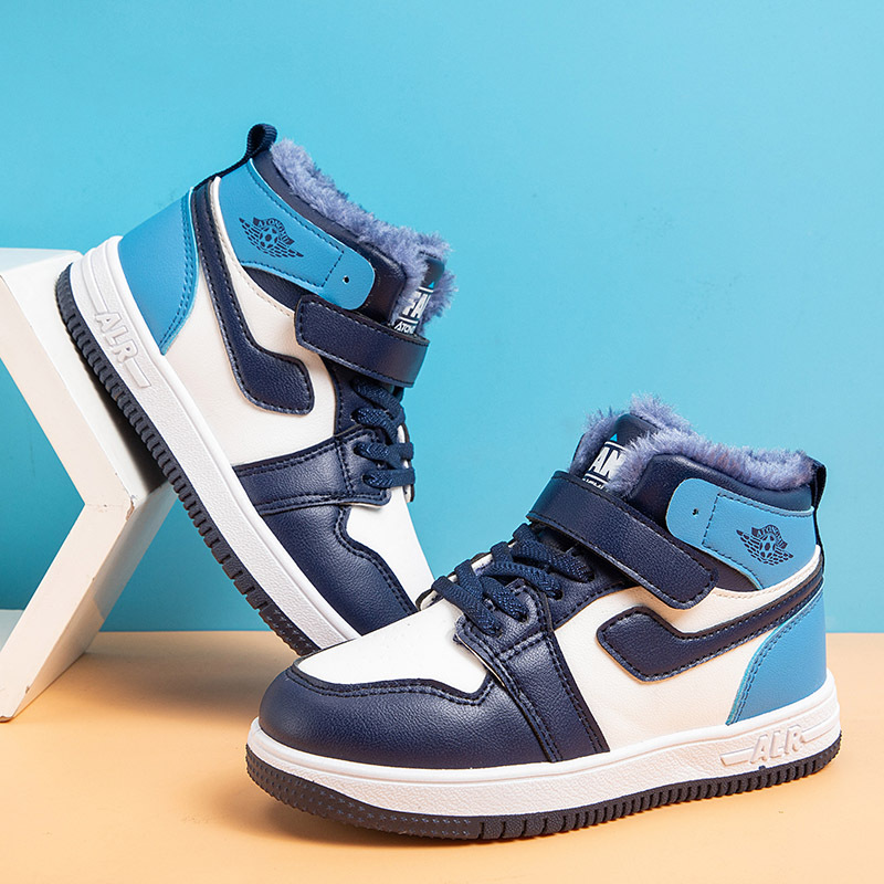 Children's autumn and low top sports new plush girls' large cotton insulation, boys' dad sh, Korean version winter_voghion.com