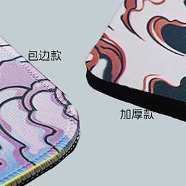 Tesseract游戏鼠标垫纯黑CSGO加厚6MM电脑桌垫滑鼠垫FPS学生宿舍