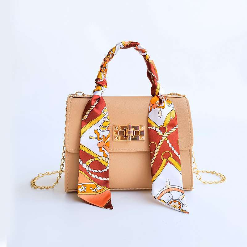 Damen Umhängetasche Mit Schal Und Kette Modische Designertasche_voghion.com