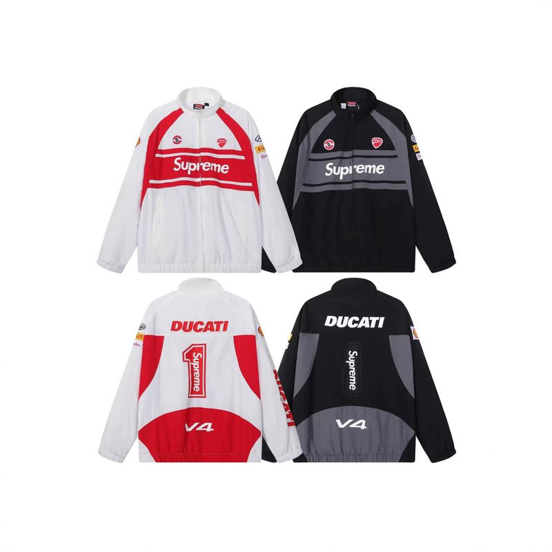 Cross-Border High-End Version Suprem Ducati Collaboration Racing-Style Windbreaker Sports Casual Windproof Jacket