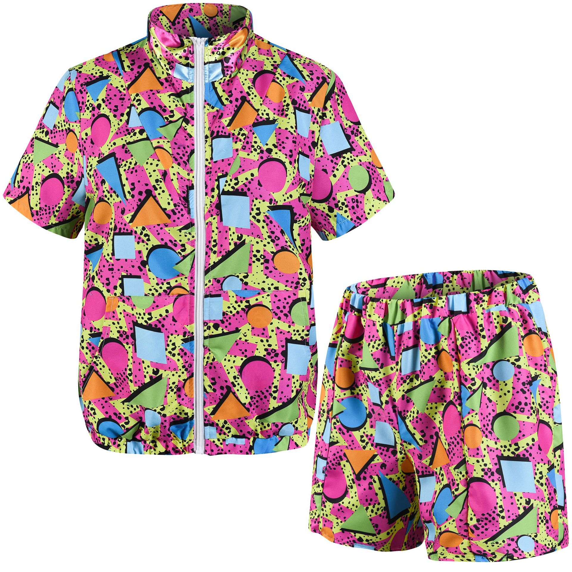 여성용 짧은 프린트