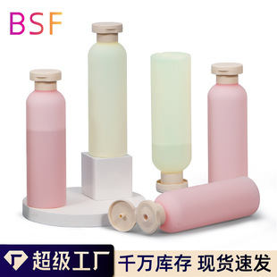 Cross-border PE plush soft material is bottled semi-permeable pressing lotion bottle 200ml hand lotion shower gel bottle washing bottle