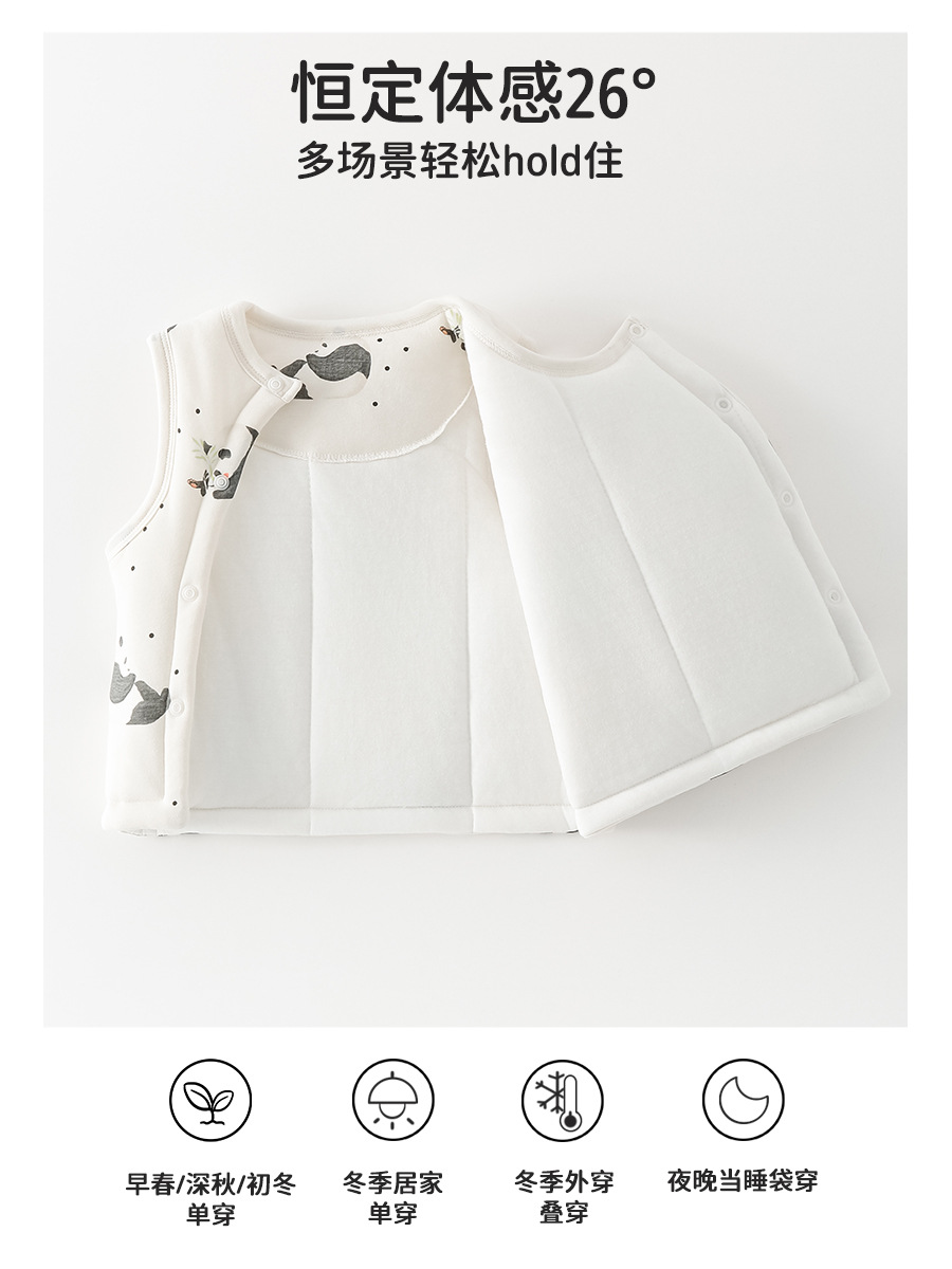 Baby chaleco de invierno otoño chaleco de algodón para bebés ropa de niños hombros para niñas chaleco grueso