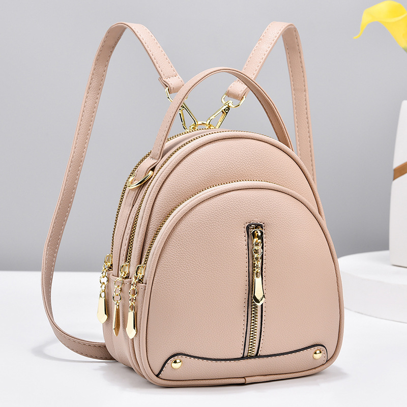 Bolsa 2023 nueva moda estilo coreano de moda pequeña mochila simple elegante hombro crossbody pequeño bolso redondo Mochila De mujer