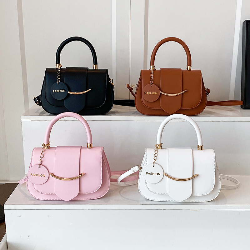 Damenhandtasche Sommer 2025, neues Modell, einfarbig, trendige Tasche mit Smiley-Gesicht, vielseitig, schlicht und elegant, einzeln erhältlich_voghion.com