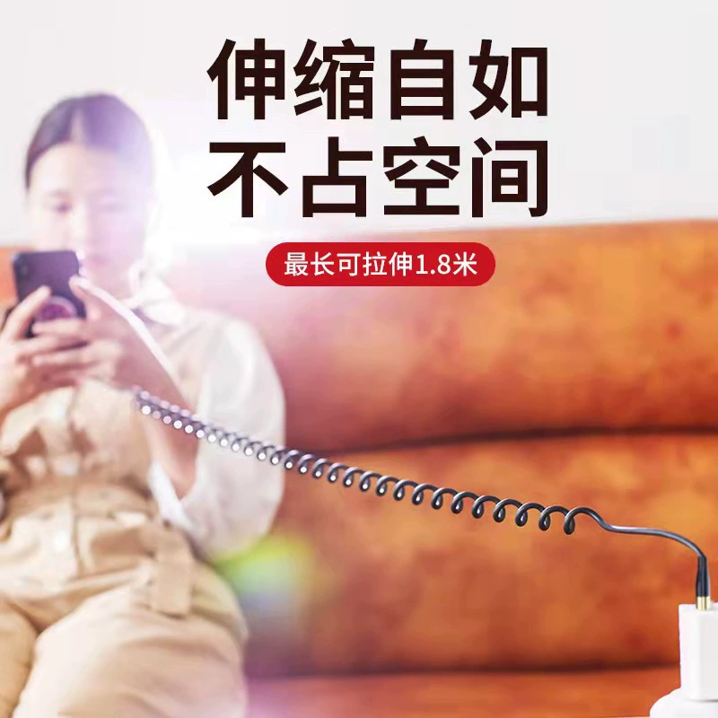 6A 3IN1 spring кабель быстрая зарядка подходит для iPhone USB Type C