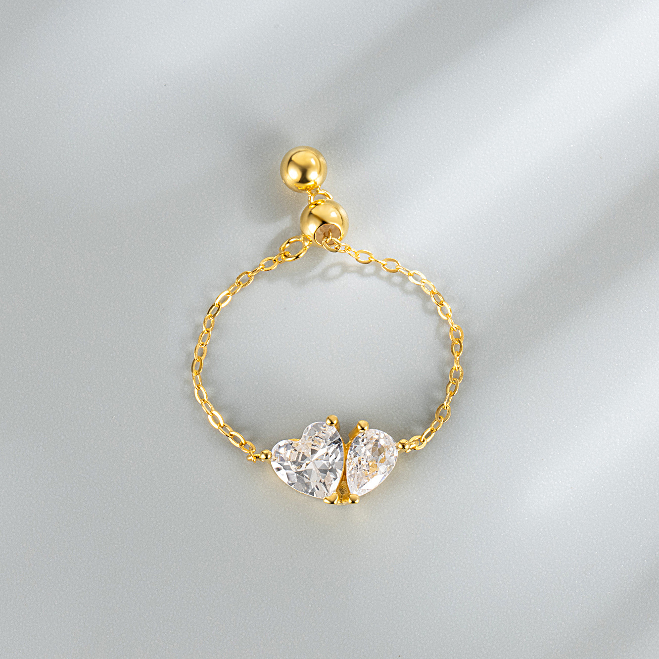 Zircon Inlay Material Rings Classification 925 Sterling Silver Zircon Heart Shape Rings 925 Sterling Silver Rings
