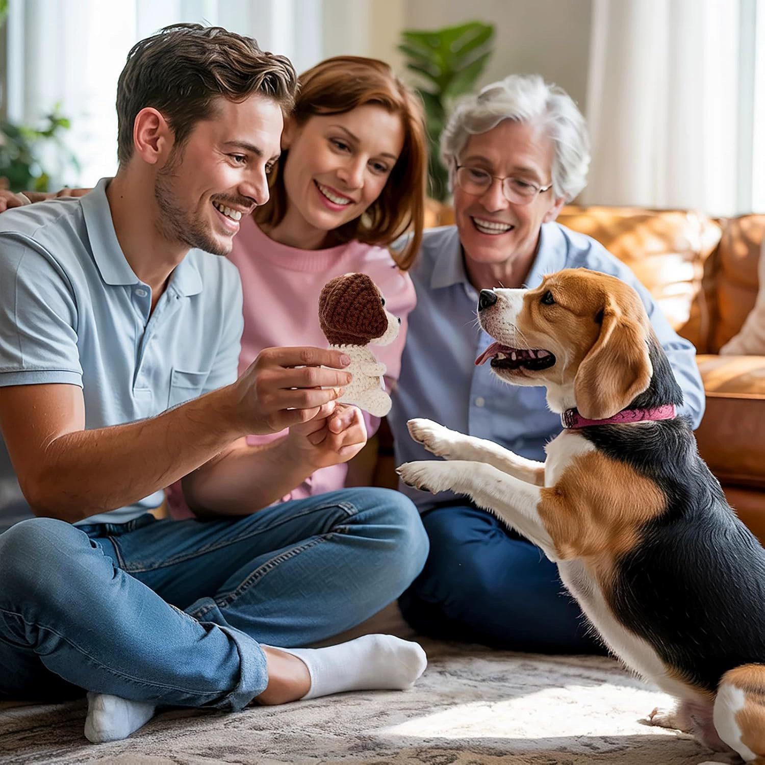Новый Beagle Plush Doll от Amazon, забавная игрушка Beagle, крючком, подарок, творческие подарки
