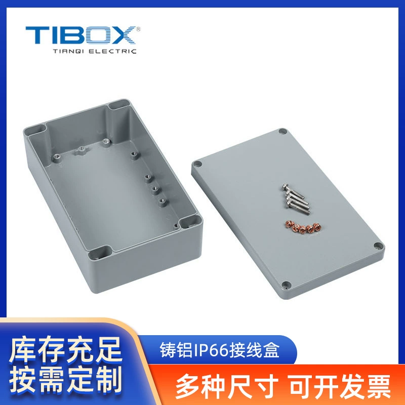 TIBOX оптовая продажа с завода наружная водонепроницаемая распределительная коробка рельсовый транзит добыча литой алюминий IP66 распределительная коробка