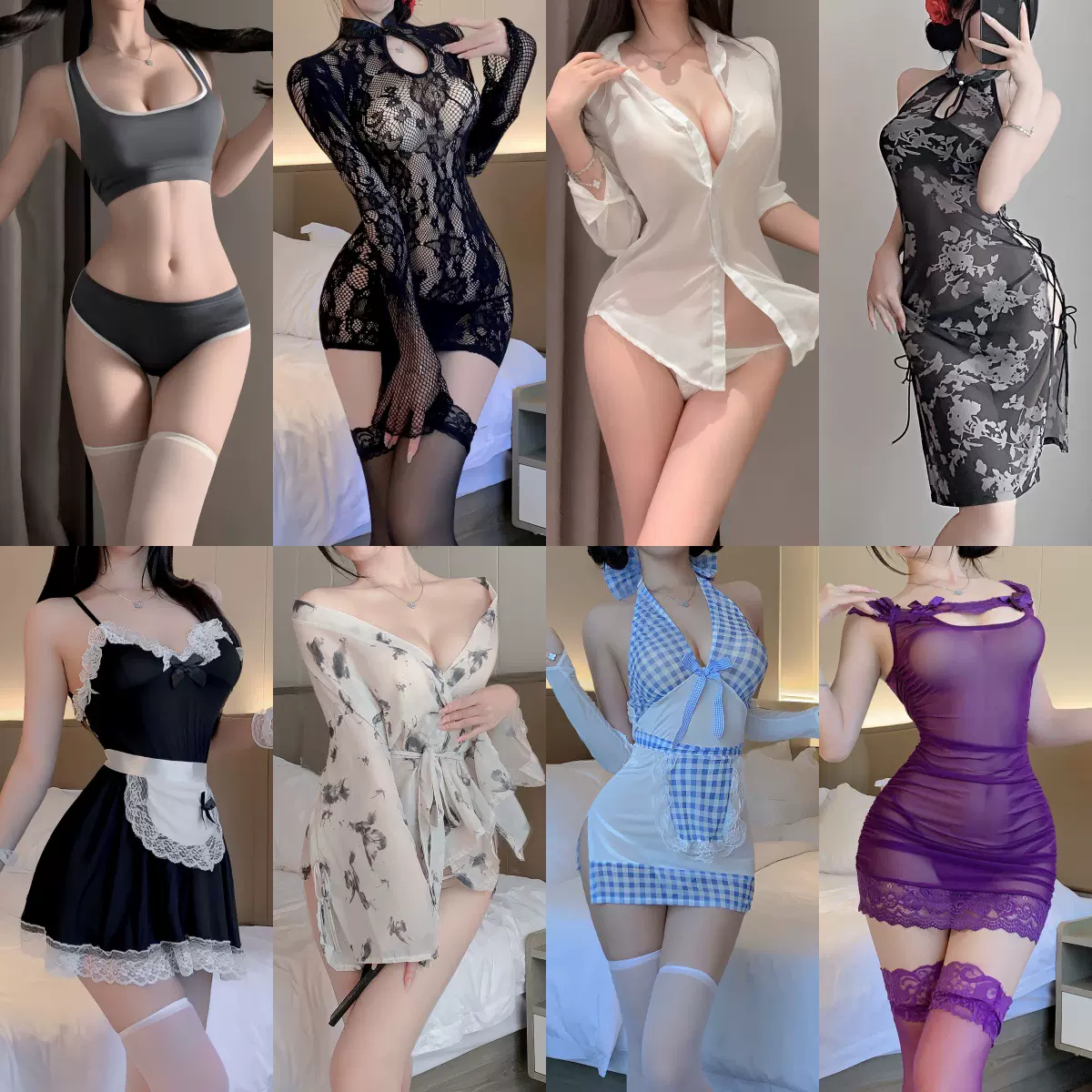 情趣内衣款式合集纯欲角色扮演制服套装性感趣味qqny挑逗睡衣调情